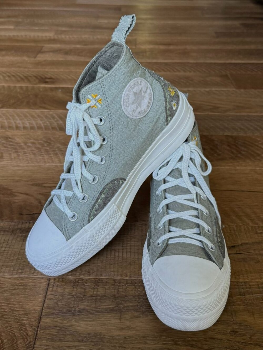W8 Converse Chuck Taylor All Star Lift Platform High Top Light Field Surplus